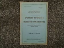 british railways working timetable for sale  STROUD