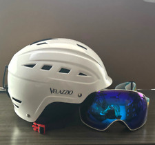 Casco de esquí VELAZZIO Valiant casco de snowboard - blanco grande usado una vez con gafas segunda mano  Embacar hacia Argentina