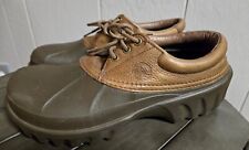 Used, Crocs Axle All Terrain Leather Rubber Duck Islander Shoes Men's 10 Brown Lace Up for sale  Shipping to South Africa