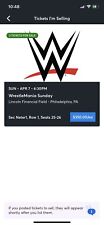 Wrestlemania tickets night for sale  Brooklyn