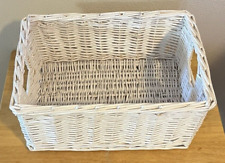 White wicker basket for sale  Owatonna