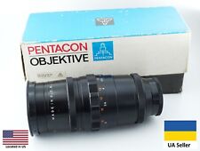 Vintage black PENTACON 4/200mm M42 mount nice telephoto portrait lens, used for sale  Shipping to South Africa