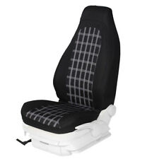 Cubiertas de asiento para automóvil delantero trasero alto para silla de cubo protector de cojín rejilla negra x2 segunda mano  Embacar hacia Mexico