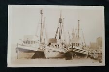 1900's- FISHING BOATS- COOS BAY,  OREGON -Real Photo Post Card-RPPC for sale  Springfield