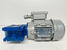 Used, MOTOVARIO T71-B4 Electric Motor 2A 460V 0.6HP with 7.5:1 Gear Reducer NMRV-040 for sale  Shipping to South Africa