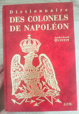 Dictionnaire colonels napoléo d'occasion  Coulaines