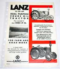Lanz dual purpose for sale  SHREWSBURY