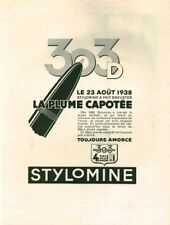 Publicité ancienne stylomine d'occasion  France