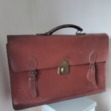 Vintage pigskin satchel for sale  ROSS-ON-WYE