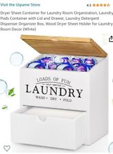 Lençóis de secadora Uipame para lavanderia Organize cápsulas de lavanderia comprar usado  Enviando para Brazil