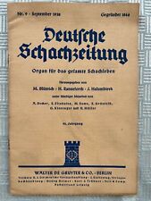 Deutsche schachzeitung 1938 gebraucht kaufen  Hamm