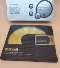 Sony MZ-R900 Walkman MD prata mini disco player portátil testado com disco de mistura comprar usado  Enviando para Brazil