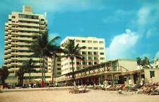 Miami Beach Florida FL Cabana Life On Golden Sands Postcard for sale  Shipping to South Africa