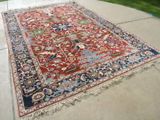 Used, Fine Colorful Vintage Turkish Serapii Hand Woven Oriental Rug Carpet 8'6"x13'1" for sale  Shipping to South Africa