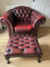 Chesterfield leather sofa for sale  TAUNTON