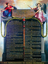 France Declaration of the Rights of Man and of the Citizen 1789 poster print for sale  Shipping to Canada