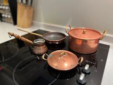 Set copper pots for sale  LONDON