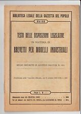 Volumetto 1940 leggi usato  Biella