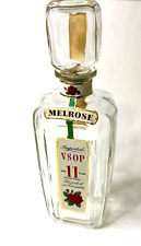 Vintage Melrose VSOP Misturado Whisky Garrafa Decantador Carimbo Fiscal Vazio, usado comprar usado  Enviando para Brazil