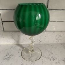 Vintage murano green for sale  HALIFAX