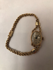 Pulseira de corda vintage oval feminina de ouro 14K Geneve, usado comprar usado  Enviando para Brazil