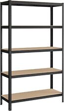 Heavy Duty 5 Tier Metal Garage Shelves Shelving Racking Storage Boltless Shelf, used for sale  Shipping to South Africa