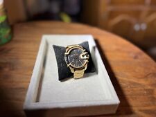 Usado, Diesel DZ1949 enjaulado relógio de aço inoxidável 3 mãos ouro masculino/unissex + elos comprar usado  Enviando para Brazil
