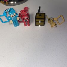 Lote de 4 bonecos Minecraft bonecos chaveiros clipes bolsa cabides mochila! comprar usado  Enviando para Brazil