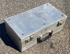 Vintage Aluminium Tool Box Storage Metal Chest Toolbox Approx 40 x 21 x 13cm for sale  PENRYN