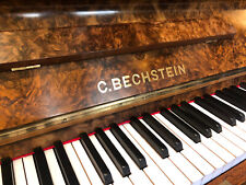 1917 - Piano vertical C. Bechstein, modelo 8, acabado de madera de burla - restaurado, usado segunda mano  Embacar hacia Mexico