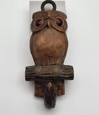 Usado, Gancho antigo antigo de madeira esculpida na floresta negra coruja 11cmA x 4,5cmL x 2,5cmW comprar usado  Enviando para Brazil