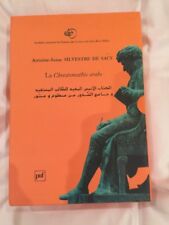 SYLVESTRE DE SACY: CHRESTOMATHIE ARABE, ou extraits de divers écrivains arabes.. d'occasion  Arçonnay