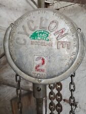 Used, CM Cyclone Model M 2 Ton Manual Chain Fall Hoist 10" Lift 14' Hand Wheel Chain  for sale  Shipping to South Africa