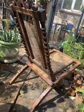 antique campaign chair for sale  FARNHAM