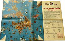 Poster mappemonde carre d'occasion  Villecresnes