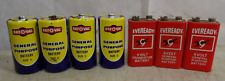 7 Vintage 1960s70s Ray-O-Vac C Eveready 9 Lives Cat 9-volt Batteries Collectible for sale  Shipping to South Africa