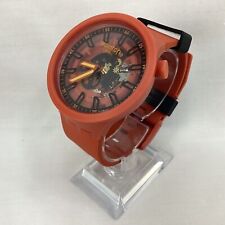 Swatch Big Bold Collection Burnt Orange Large Faced Watch (J)MO#8621 for sale  Shipping to South Africa