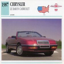 1987 chrysler baron for sale  PONTYPRIDD