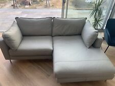 Grey leather chaise for sale  CHICHESTER