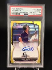 Usado, 2023 Bowman Chrome Juan Brito Amarelo Ref Auto /75 PSA 10 comprar usado  Enviando para Brazil