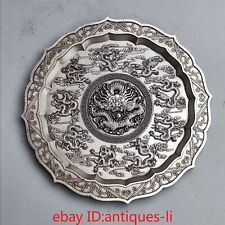 Pratos de prato de dragão reais coleção antiga chinesa prata nove filhos comprar usado  Enviando para Brazil