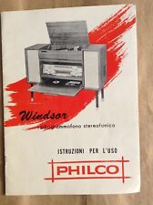 Opuscolo pubblicitario philco usato  Fresonara