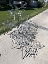 Cadeiras laterais de arame modernas vintage quatro Knoll Bertoia meados do século comprar usado  Enviando para Brazil