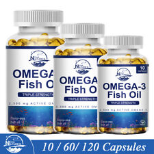 Cápsulas de óleo de peixe ômega 3 3x força EPA e DHA, maior potência 10/60/120 comprimidos comprar usado  Enviando para Brazil