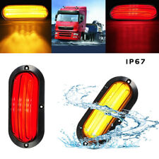 2pcs LED Car Turn Heavy Trucks Guiding Tail Lamp Rear Brake Light Red & Yellow comprar usado  Enviando para Brazil