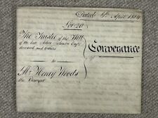 1854 indentured conveyance for sale  BEDFORD