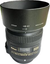 Nikon 40mm macro for sale  PLYMOUTH