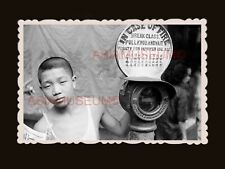 1940's Central Boy Fire Hydrant Street B&W old Hong Kong Photograph 香港旧照片 #3027 for sale  Shipping to Canada