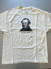 Camisa de punta única vintage años 90 Horace Wells Who Was First Retrato Historia XL segunda mano  Embacar hacia Argentina