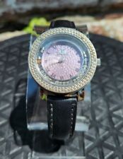 Usado, Relógio feminino Super Techno I-5516 diamante tom de prata rosa aço inoxidável BATERIA NOVA comprar usado  Enviando para Brazil
